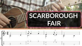 Scarborough Fair | Ukulele Fingerstyle TAB | Grade 2 | Low G and Baritone