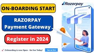 Razorpay Account Kaise Banaye in hindi 2024 | Razorpay Onboarding Start | Best Payment Gateway 2024