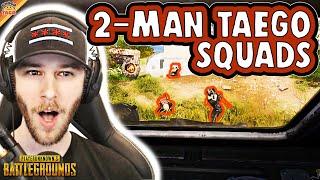 2-Man Taego Squads with chocoTaco and HollywoodBob - PUBG Squads Gameplay