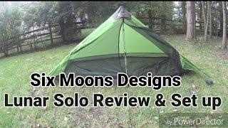 Six Moons Designs Lunar Solo Ultra Light Tarp Tent Review and set up