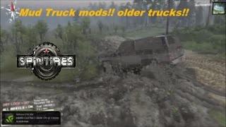 Spintires mud Truck mods Chevy,Ford and more!!