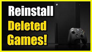 How to Reinstall Deleted Games on Xbox Series X|S (Find All Games)