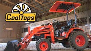 CoolTops Canopy and Fan System for Mowers and Tractors