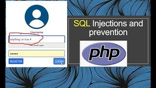 1 SQL injections and prevention in php