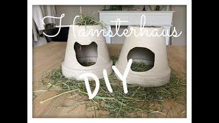 DIY Hamsterhaus aus Tontopf #Nager #DIY