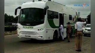 CM KCR Mercedes Benz caravan convoy at ORR Hyderabad to Pickup Etela Rajender