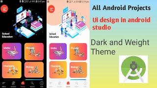 Education App Home Design || Android Studio || Adobe XD