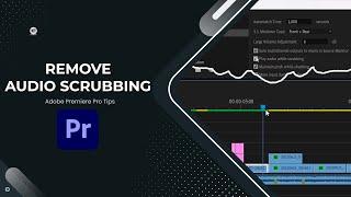 HOW TO REMOVE "AUDIO SCRUBBING" | ADOBE PREMIERE PRO TIPS