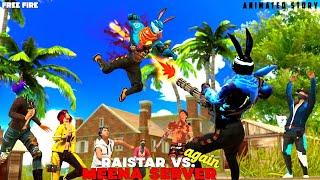 Adam & Raistar Vs. Meena Server  AGAIN || FREEFIRE full 3D ANIMATED MOVIE || FF STORY