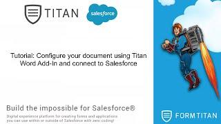 Tutorial - Configure your document using Titan Word Add-In and connect to Salesforce