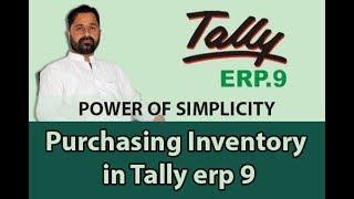 How to purchase inventory from creditor in tally erp 9 software