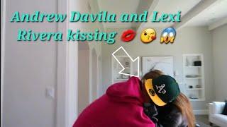 Lexi Rivera and Andrew Davila making out in front of camera 