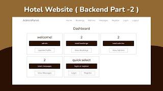 Create A Complete Responsive Hotel Booking Website Using HTML / CSS / JS / PHP PDO (part 02)