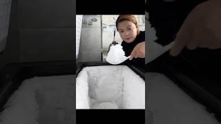 FREEZER FROST SCRAPING SPOONFUL MUKBANG/EATING ASMR #humidifierfreezerfrost #freezerfrost #iceeating