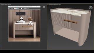 Table Modelling In 3ds Max | Bed Side Table | AutoDesk 3ds Max | Esthetic Space Decor