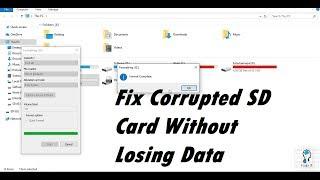 How To Repair Corrupted SD Card Without Losing Data | RAW SD CARD FIX! | Gujju IT