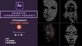 Animated Typography Portrait | After Effects Tutorial