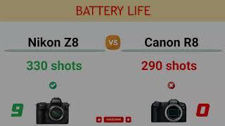 Nikon Z8 vs Canon R8 Comparison: 18 Reasons to buy the Z8 and 7 Reasons to buy the R8