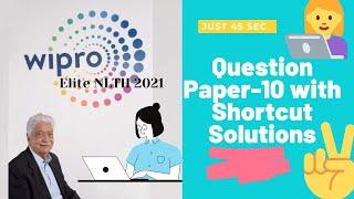 Question paper 10 for Wipro NLTH 2021 with tricks | Wipro NLTH 2021 | Aptitude Questions with trick