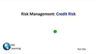 Risk Management at Banks: Credit Risk