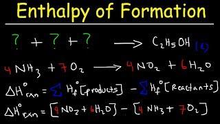 Enthalpy of Formation Reaction & Heat of Combustion, Enthalpy Change Problems   Chemistry