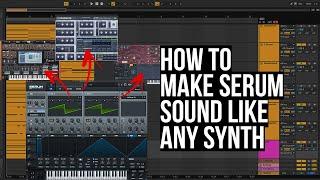 How to make serum sound like any synth - supersaw (and some saw stack layering) tutorial