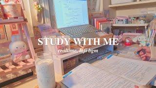 STUDY WITH ME #13 // realtime, lofi bgm // jawonee