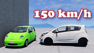 150 KM/H    #spark VS  #matiz  CRASH TEST  | #beamngdrive