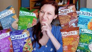 Trying Every Flavor of Quest Protein Chips | Are They Worth the Price??