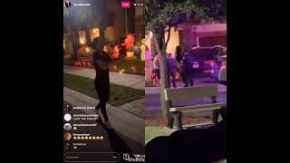 bhad bhadie & the cops show up to malu trevejo’s house