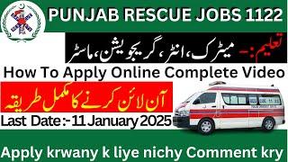 How to Apply Online for Punjab Rescue 1122 Jobs 2025 via CTS | Application Guide & Test Pattern