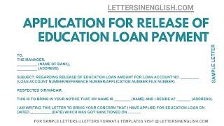 Request Letter for Release of Loan Amount – Letter to Bank Manager for Release of Loan Amount
