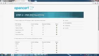 วิธีการติดตั้ง Opencart 2013
