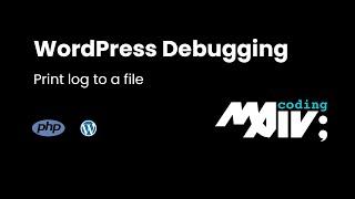 WordPress Debugging - Print to log file using print_r