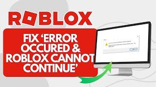 How to FIX "An Error Occurred" in Roblox - Expected Channel Name (Roblox Error Fix)