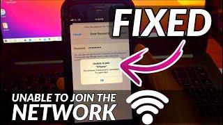 How to Fix Unable to Join WiFi Network on iPhone I The WiFi network is unavailable on iPhone error