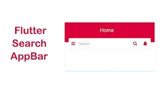 Flutter Add Search Bar in AppBar