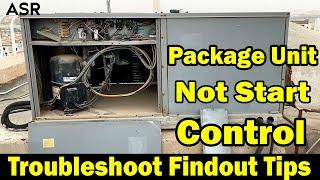 carrier package unit troubleshoot identify how ac not start how check control very useful tips learn