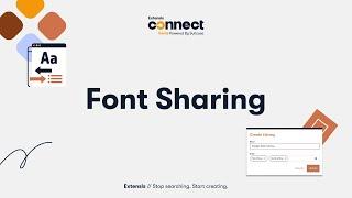 Font Sharing in Connect Fonts