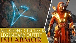 Assassin's Creed: Origins - Isu Armor & All Stone Circles (Bayek's Promise)