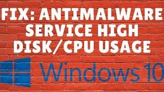 Fix Antimalware Service Executable High Memory OR High CPU Usage on Windows 10 in a Minute[UPDATED]