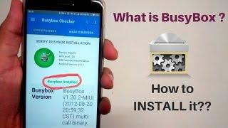 What Is BusyBox ? How To INSTALL  BusyBox on Any  Android Device (ROOT) 2017 latest
