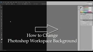 How to change Workspace color in Photoshop CS6