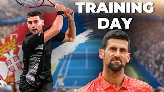 I Survived Novak Djokovic's Intense Training Day!