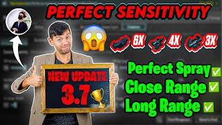 NEW UPDATE 3.7 PUBGMOBILE / BGMI NEW BEST SENSITIVITY CODE + CONTROL with starmkyt