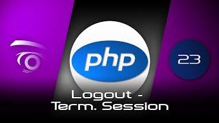 PHP & AJAX Project - Logout - Terminate Session  | Tutorial