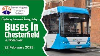 Buses in Chesterfield 22 February 2025