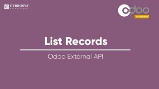 List Records | Odoo External API XML-RPC