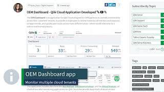 SaaS in 60 - Qlik Sense SaaS - Monitoring Apps