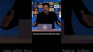 Simeone Challenges VAR on Penalties: 'Anyone See Julián Touch the Ball Twice?' #atleticomadrid